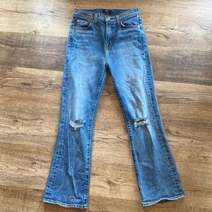 7 for all mankind high waist slim kick jeans 26